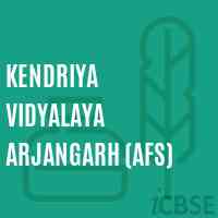 Kendriya Vidyalaya Arjangarh (AFS) Senior Secondary School Logo