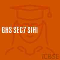 Ghs Sec7 Sihi Secondary School Logo