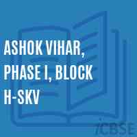 Ashok Vihar, Phase I, Block H-SKV Senior Secondary School Logo