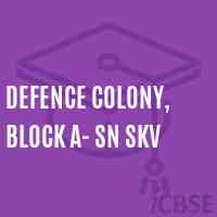 Defence Colony, Block A- SN SKV Senior Secondary School Logo