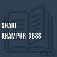Shadi Khampur-GBSS High School Logo