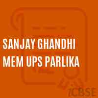 Sanjay Ghandhi Mem Ups Parlika Middle School Logo