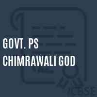 Govt. Ps Chimrawali God Primary School Logo