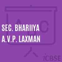 Sec. Bhariiya A.V.P. Laxman Secondary School Logo