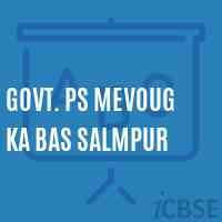 Govt. Ps Mevoug Ka Bas Salmpur Primary School Logo
