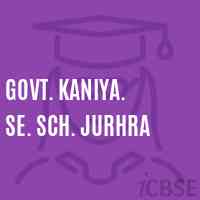 Govt. Kaniya. Se. Sch. Jurhra High School Logo