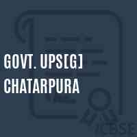Govt. Ups[G] Chatarpura Middle School Logo
