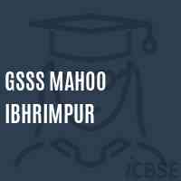 Gsss Mahoo Ibhrimpur High School Logo