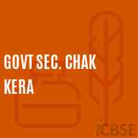 Govt Sec. Chak Kera Secondary School Logo