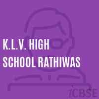 K.L.V. High School Rathiwas Logo