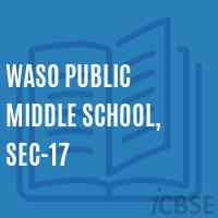 Waso Public Middle School, Sec-17 Logo