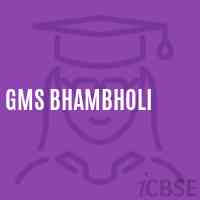 Gms Bhambholi Middle School Logo