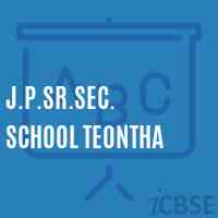 J.P.Sr.Sec. School Teontha Logo