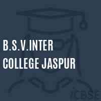 B.S.V.Inter College Jaspur High School Logo