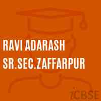 Ravi Adarash Sr.Sec.Zaffarpur Senior Secondary School Logo