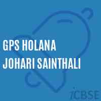 Gps Holana Johari Sainthali Primary School Logo