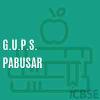 G.U.P.S. Pabusar Middle School Logo