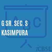 G Sr. Sec. S Kasimpura High School Logo