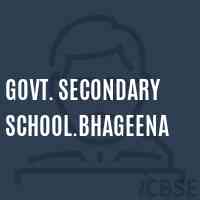 Govt. Secondary School.Bhageena Logo