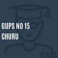 Gups No 15 Churu Middle School Logo