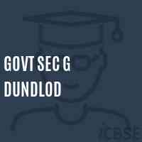 Govt Sec G Dundlod Secondary School Logo