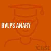 Bvlps Anary Primary School Logo