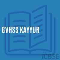 Gvhss Kayyur High School Logo