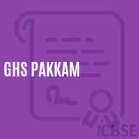 Ghs Pakkam Senior Secondary School Logo