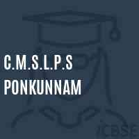 C.M.S.L.P.S Ponkunnam Primary School Logo