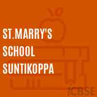 St.Marry'S School Suntikoppa Logo