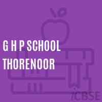 G H P School Thorenoor Logo