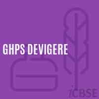 Ghps Devigere Middle School Logo
