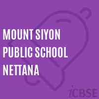 Mount Siyon Public School Nettana Logo