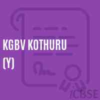 Kgbv Kothuru (Y) Secondary School Logo