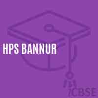 Hps Bannur Middle School Logo