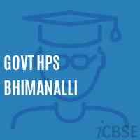 Govt Hps Bhimanalli Middle School Logo