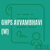 Ghps Avvambhavi (W) Middle School Logo