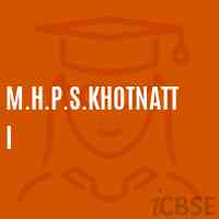 M.H.P.S.Khotnatti Middle School Logo