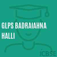 Glps Badraiahna Halli Middle School Logo