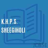 K.H.P.S. Sheegiholi Middle School Logo