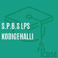 S.P.B.S Lps Kodigehalli Primary School Logo