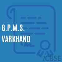 G.P.M.S. Varkhand Middle School Logo
