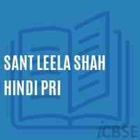 Sant Leela Shah Hindi Pri Middle School Logo