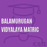 Balamurugan Vidyalaya Matric Primary School Logo