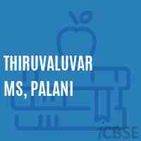 Thiruvaluvar Ms, Palani Middle School Logo