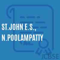 St.John E.S., N.Poolampatty Primary School Logo