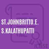 St.Johnbritto.E.S.Kalathupatti Primary School Logo
