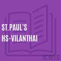 St.Paul'S Hs-Vilanthai Secondary School Logo