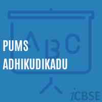 Pums Adhikudikadu Middle School Logo