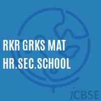 Rkr Grks Mat Hr.Sec.School Logo